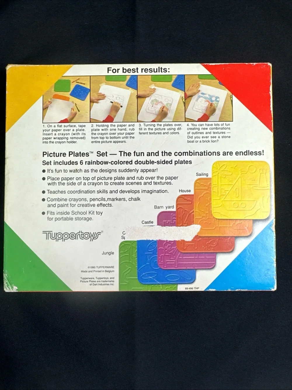 Vintage Tupperware Picture Plates